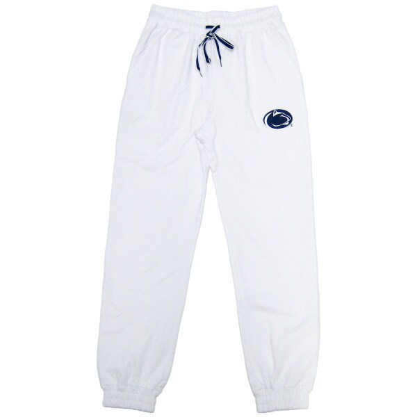 women's white elevation sweatpants with Penn State Athletic Logo